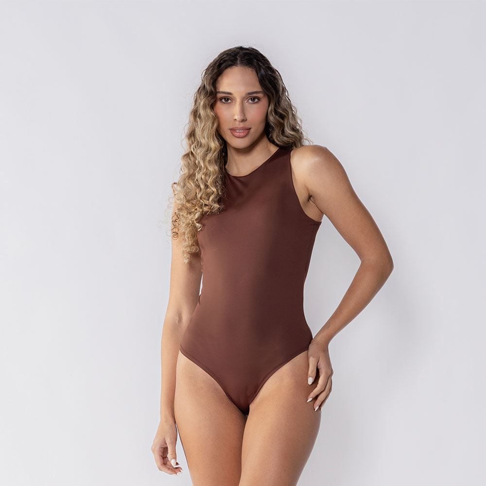 Body Feminino Básico De Microfibra Patricia Foster