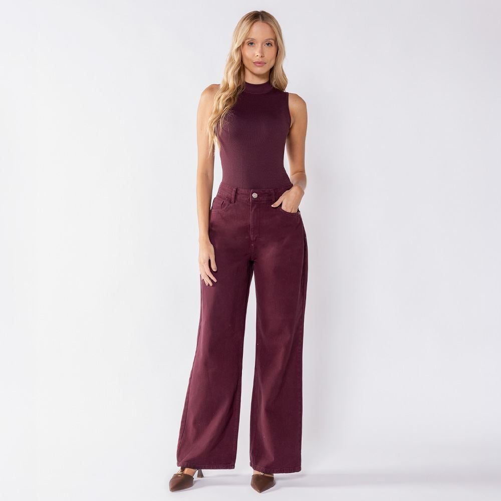 Body Feminino Canelado Sem Costura Patricia Foster