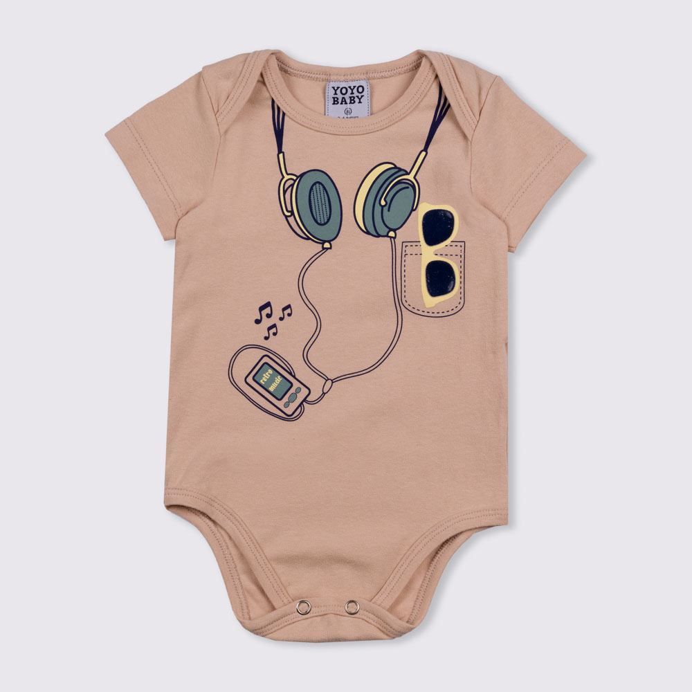 Body Malha Cotton Music Yoyo Baby