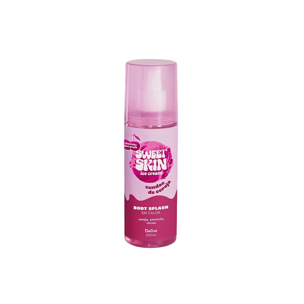 Body Spray Dailus Sweet Skin 200Ml - SUNDAE DE CEREJA