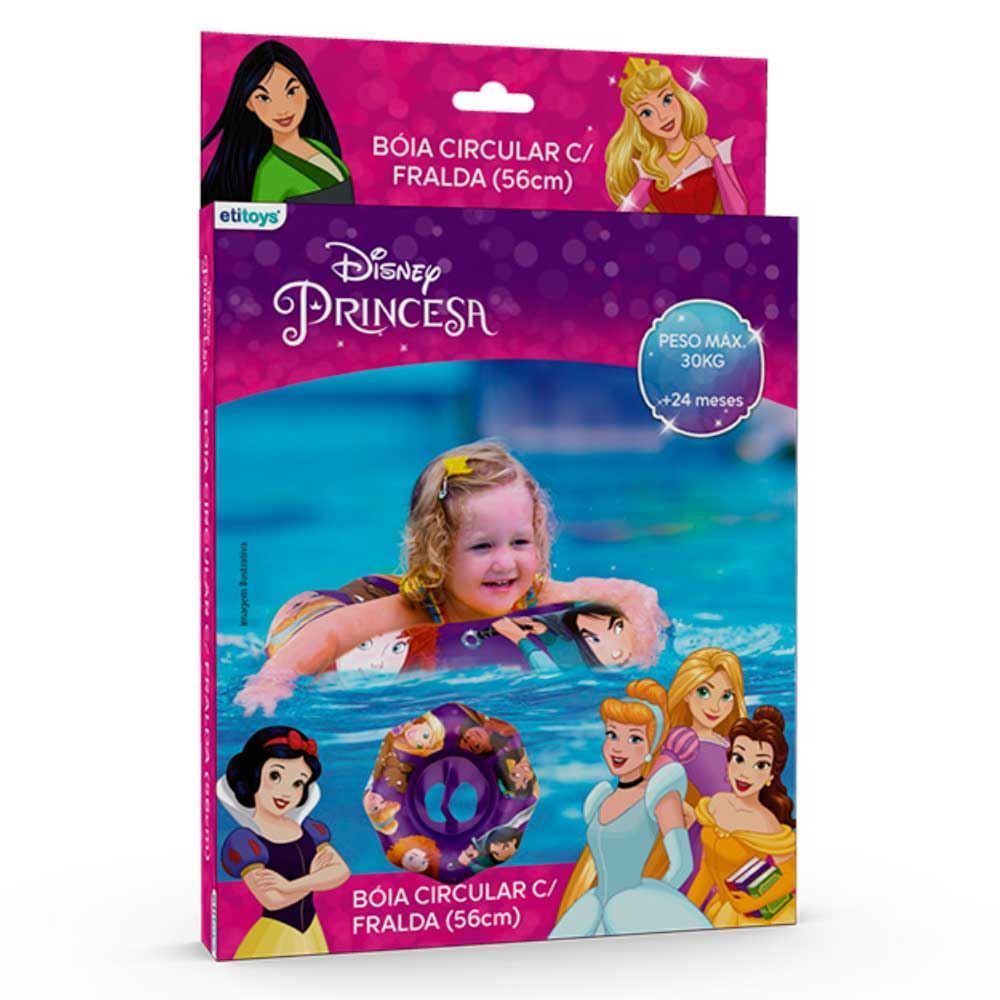 Boia Inflável Circular Com Fralda Princesas Etitoys - DYIN-210