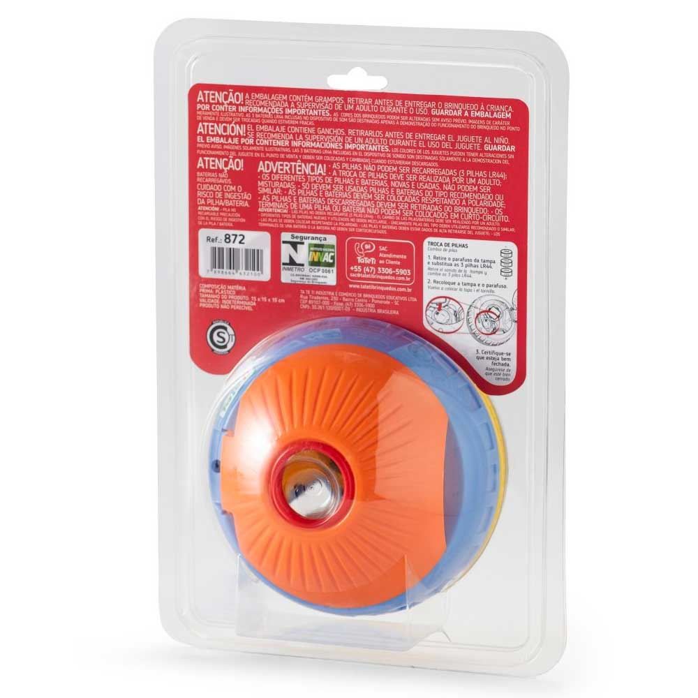 Bola Didática Colorida Fun Ball Com Som Tateti - 872