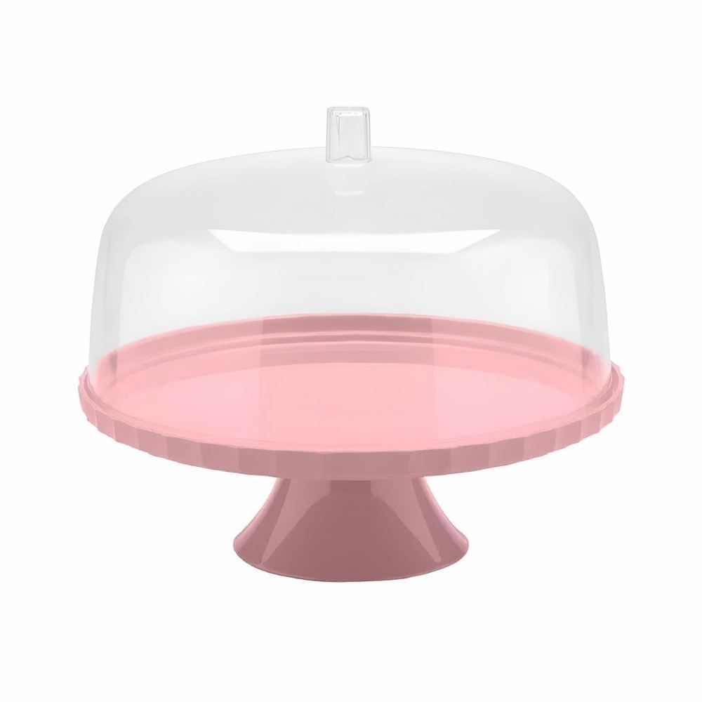 Boleira Com Pé E Tampa De Plástico Break Ou 30 Cm - Quartz