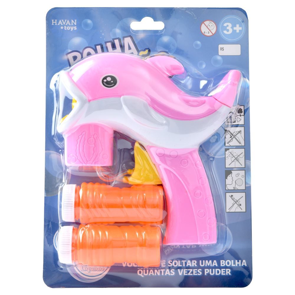 Bolha de Sabão Golfinho Rosa Havan Toys - HBR0414