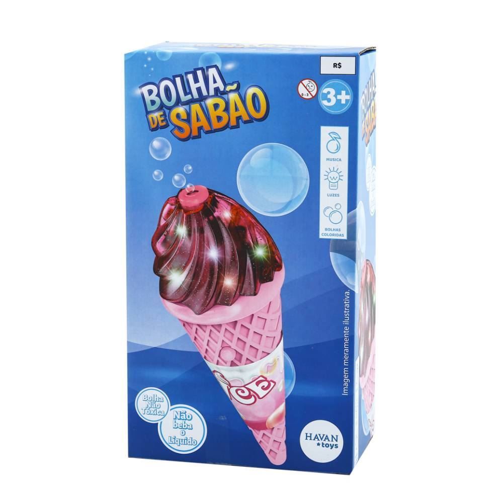 Bolha De Sabão Sorvete Divertido Havan Toys - HBR0514 