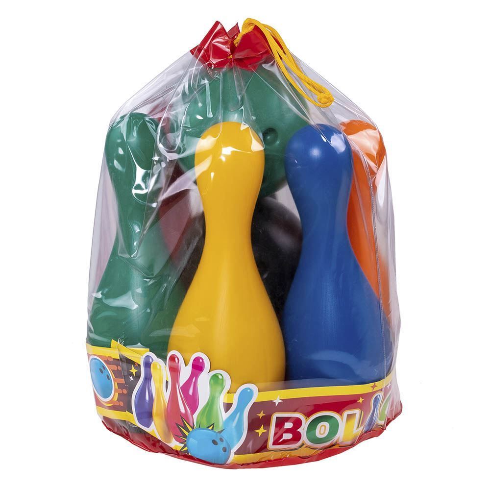 Boliche Bolichão 8 Peças Grandes Coloridas Lider - 2259