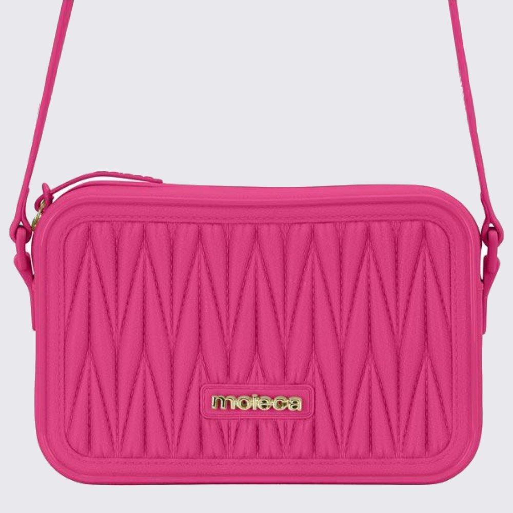 Bolsa Feminina Transversal Moleca - Rosa Forte