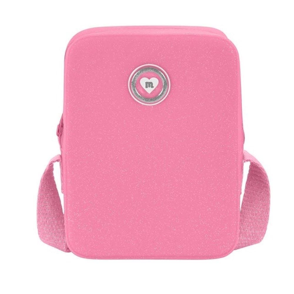 Bolsa Infantil Molekinha Alça Transversal Glitter Moleca - Rosa