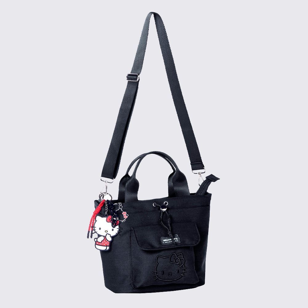 Bolsa Tiracolo Hello Kitty Sanrio - PRETO U