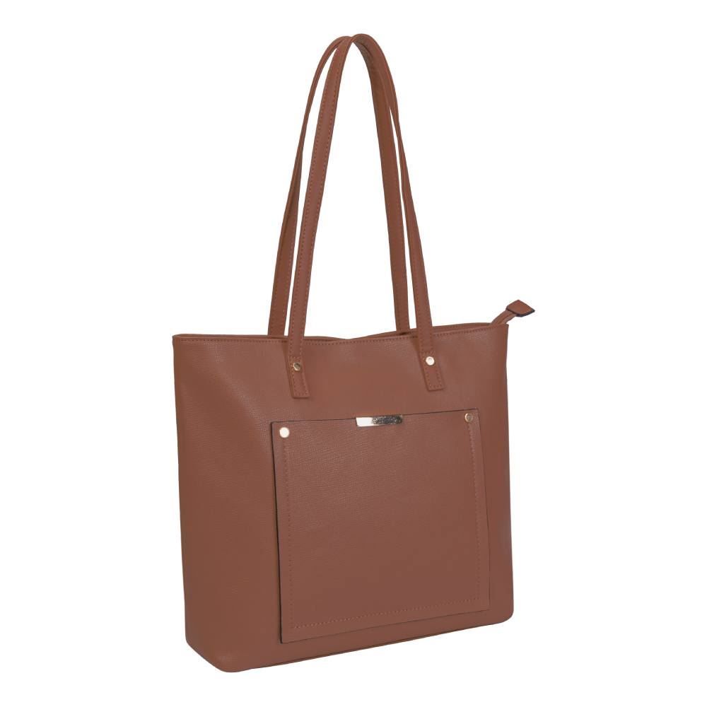 Bolsa Tote Feminina Grande Alice Palucci - Marrom