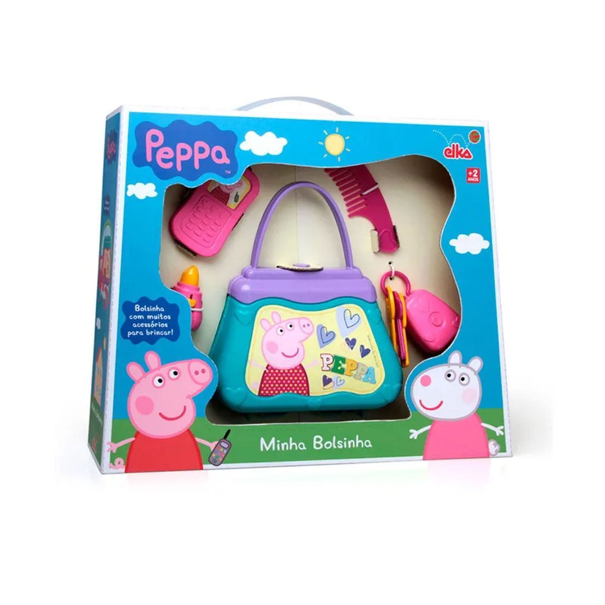 Bolsinha Peppa Pig 937 Elka - Azul