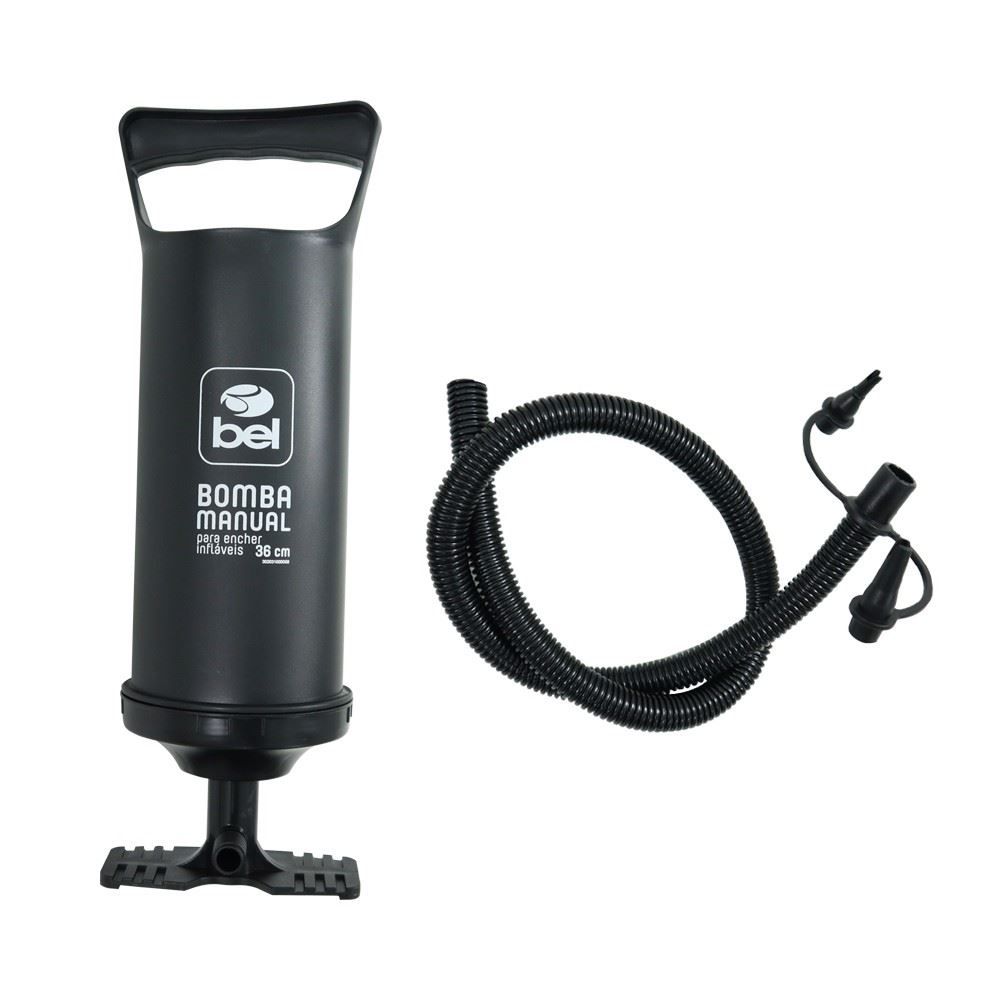 Bomba Manual Para Infláveis 30Cm Bel Fix - Preto