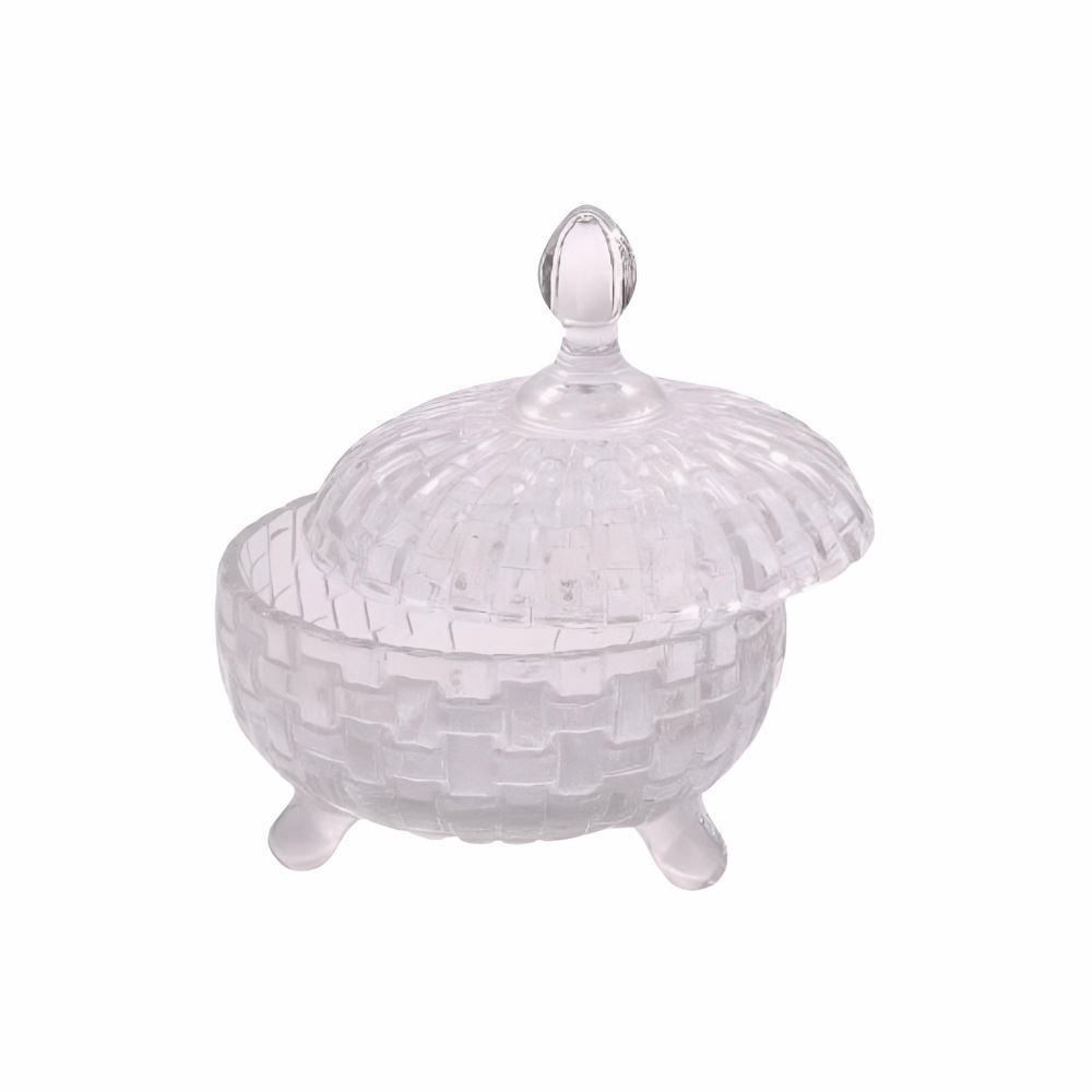 Bomboniere com Pé Elegance Havan Casa 16,5Cm - Vidro
