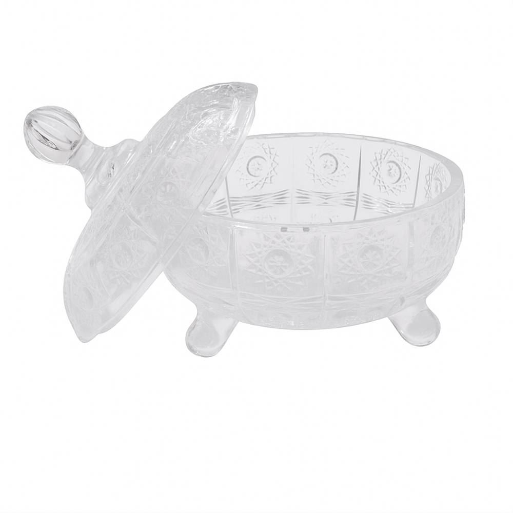 Bomboniere Com Pé 16,5 X 14,8Cm Solar Havan Casa - Vidro