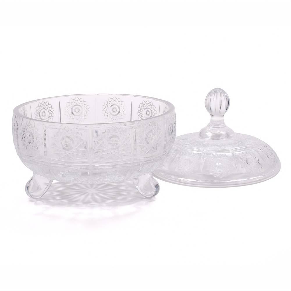 Bomboniere Com Pé 16,5 X 14,8Cm Solar Havan Casa - Vidro