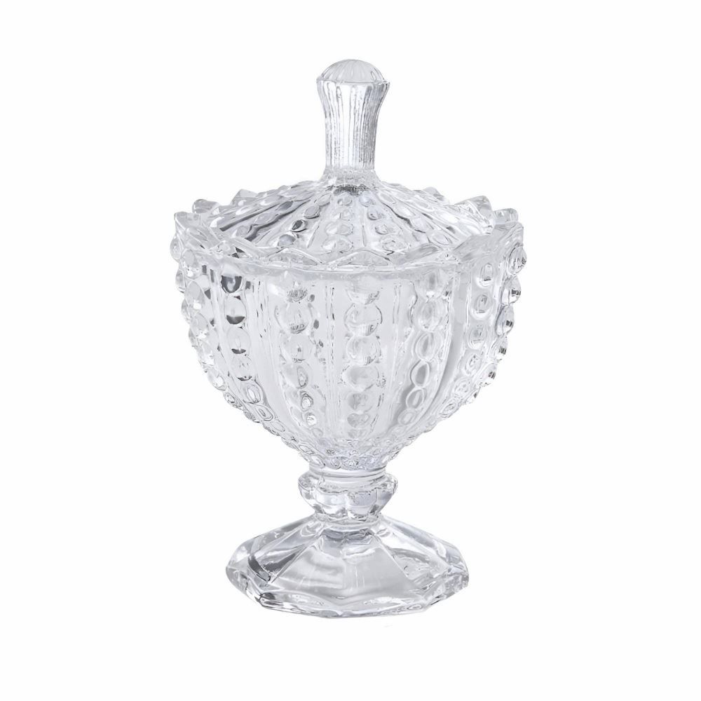 Bomboniere com Pé Isadora Hauskraft - Transparente