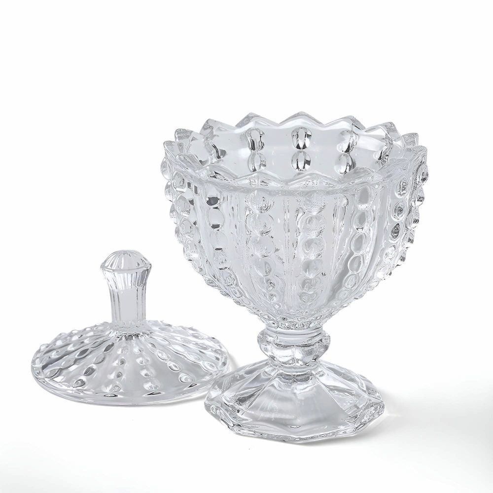 Bomboniere com Pé Isadora Hauskraft - Transparente