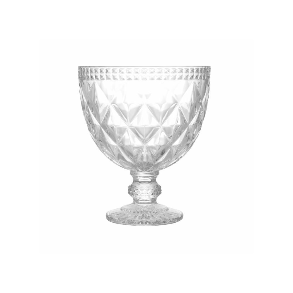 Bomboniere Com Pé Diamante Lyor 28 Cm - Transparente