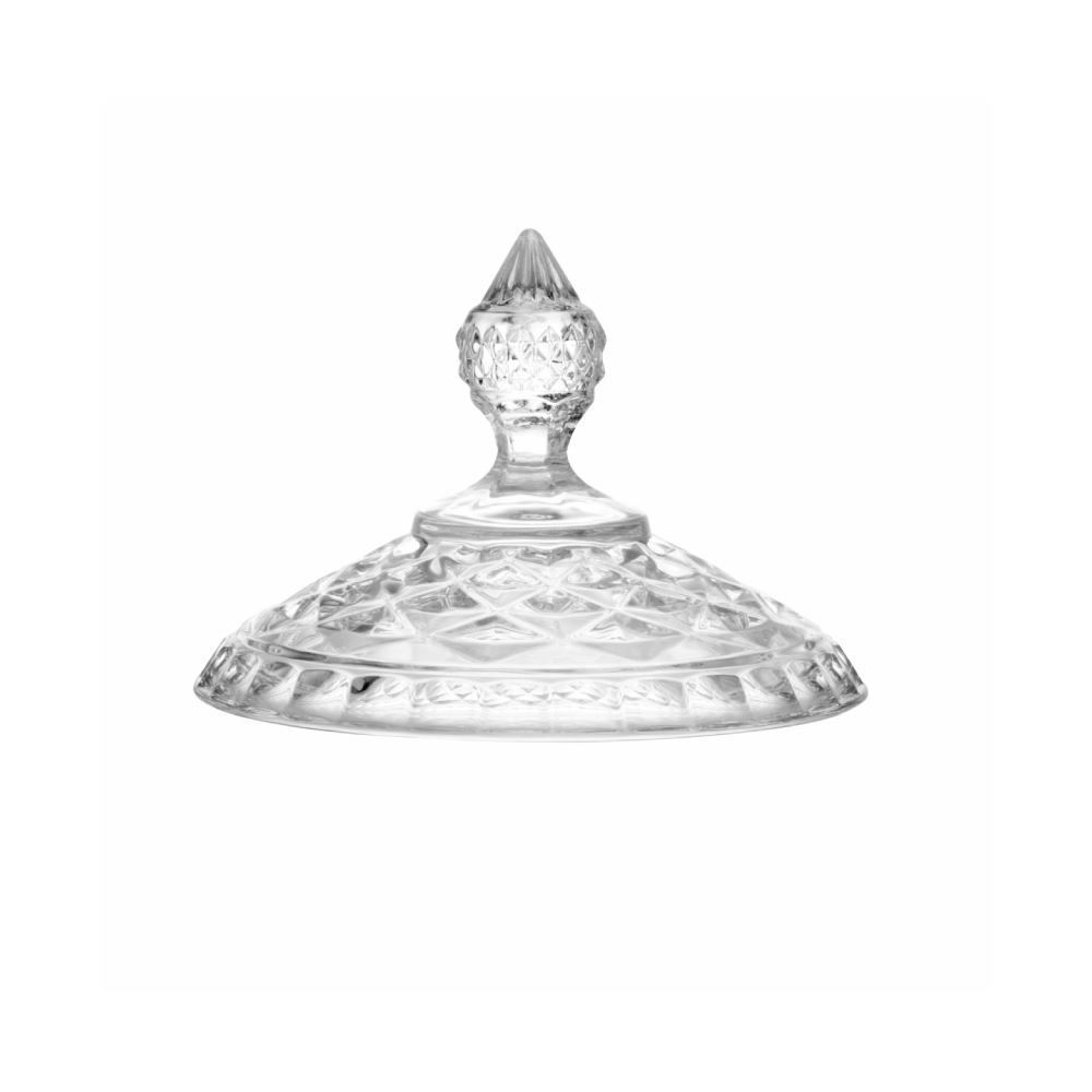 Bomboniere Com Pé Diamante Lyor 28 Cm - Transparente