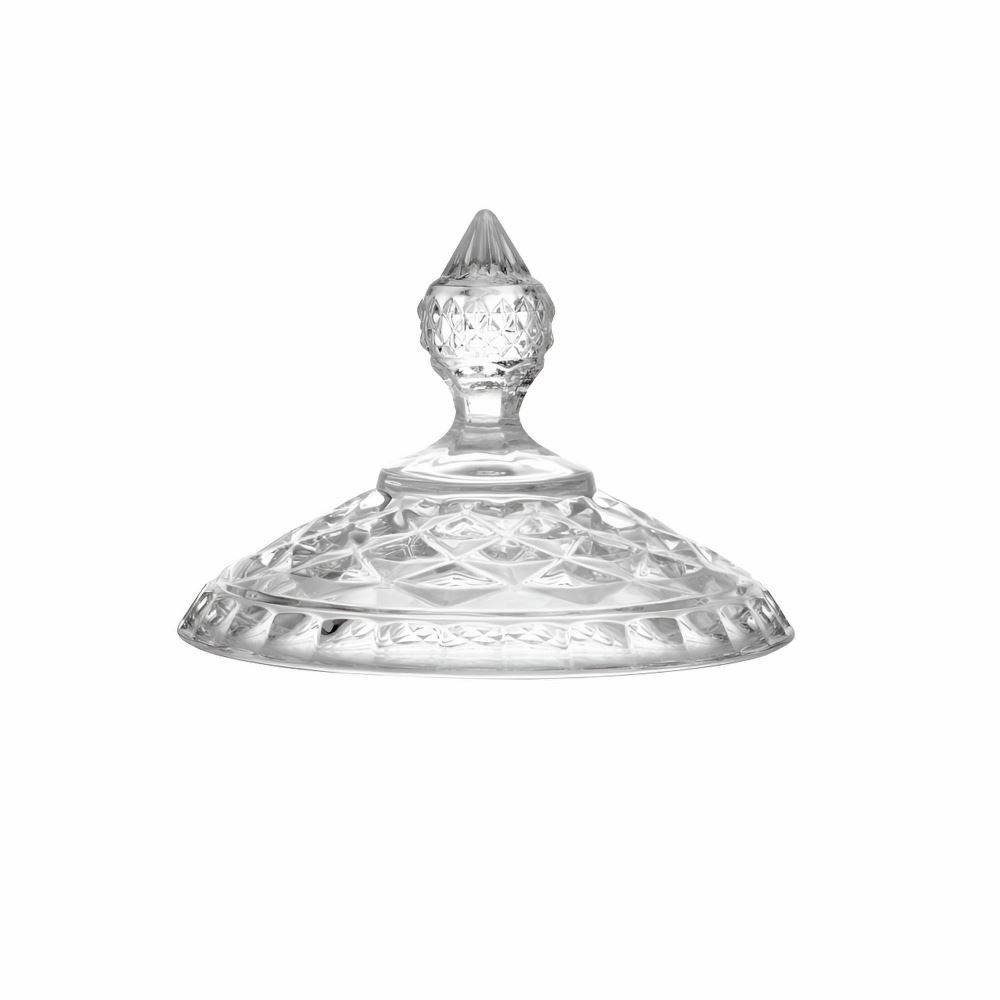 Bomboniere com Pé Diamante Lyor 28Cm - Transparente