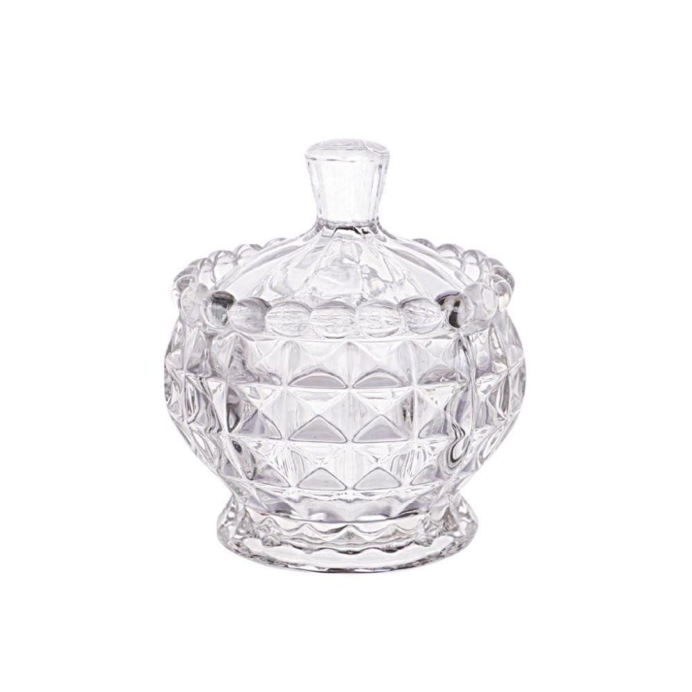 Bomboniere com Tampa Cristal Diamond Lyor - Transparente