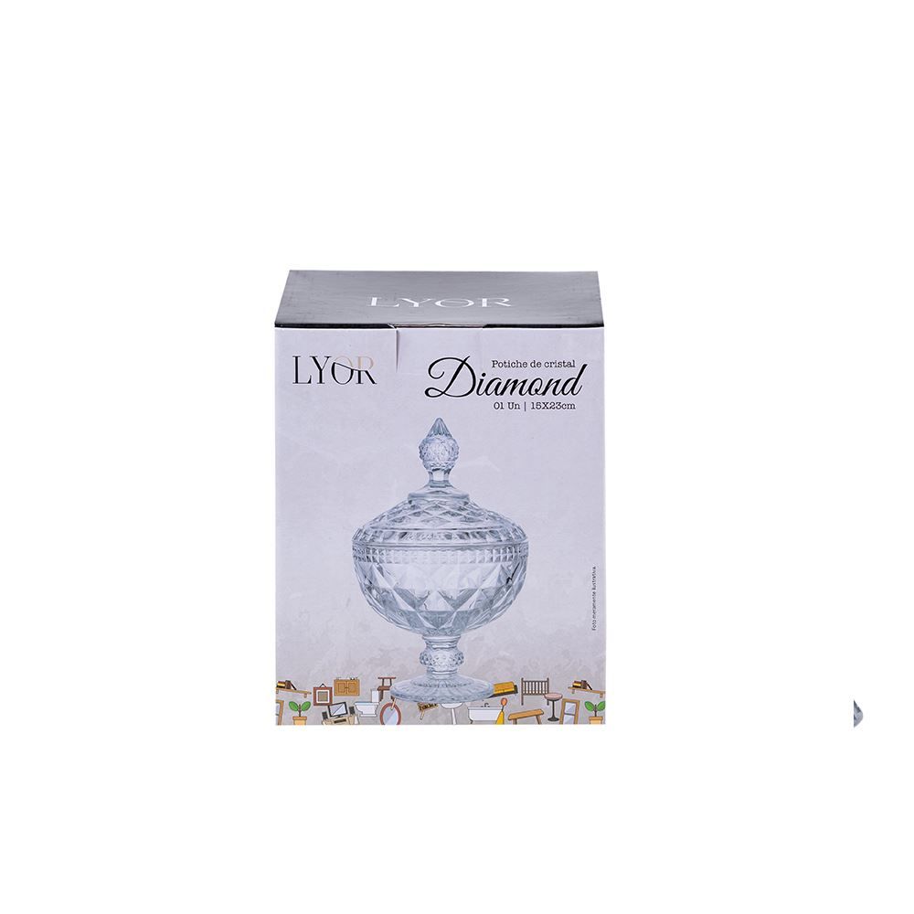 Bomboniere Diamond 15X23cm Lyor - Cristal