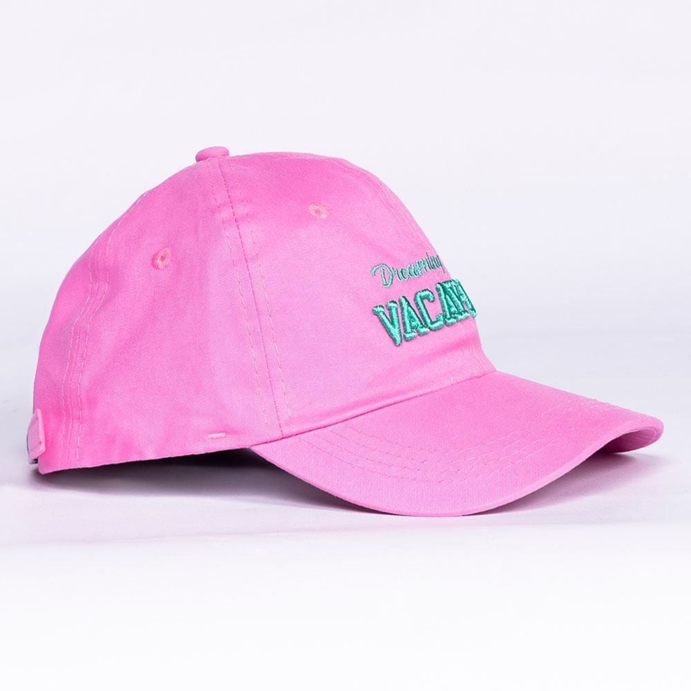 Boné Feminino Bordado Vacay Day Boby Blues - Rosa Chiclete