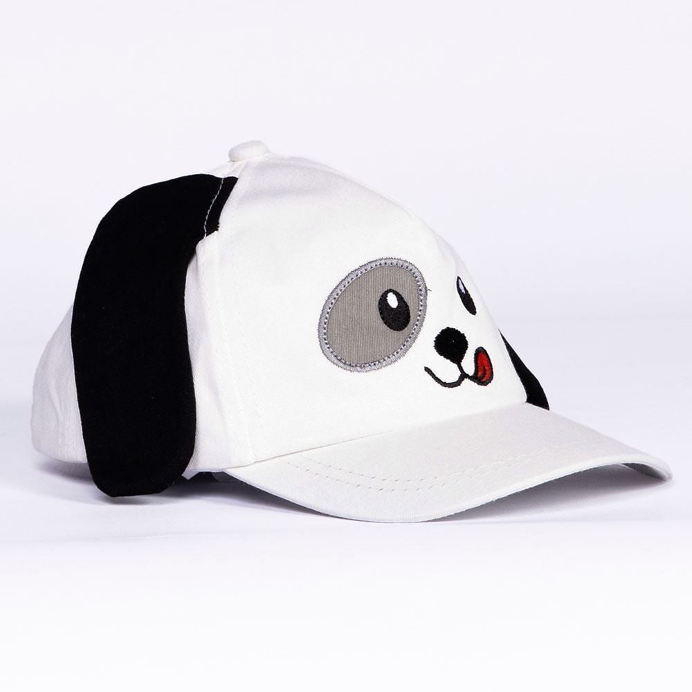 Boné Infantil Menino 1 a 3 Anos Cachorrinho Yoyo Kids - Branco