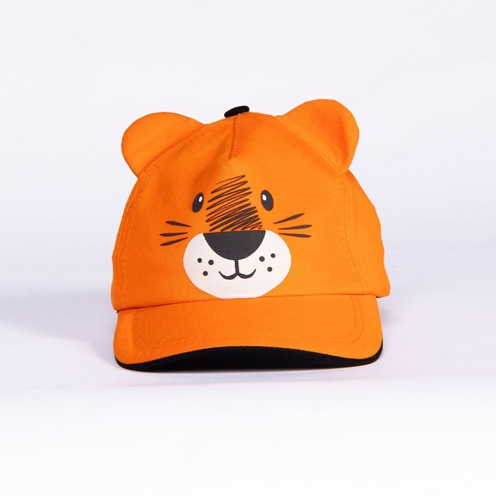 Boné Infantil Menino 1 a 3 Anos Tigre Yoyo Kids - Laranja