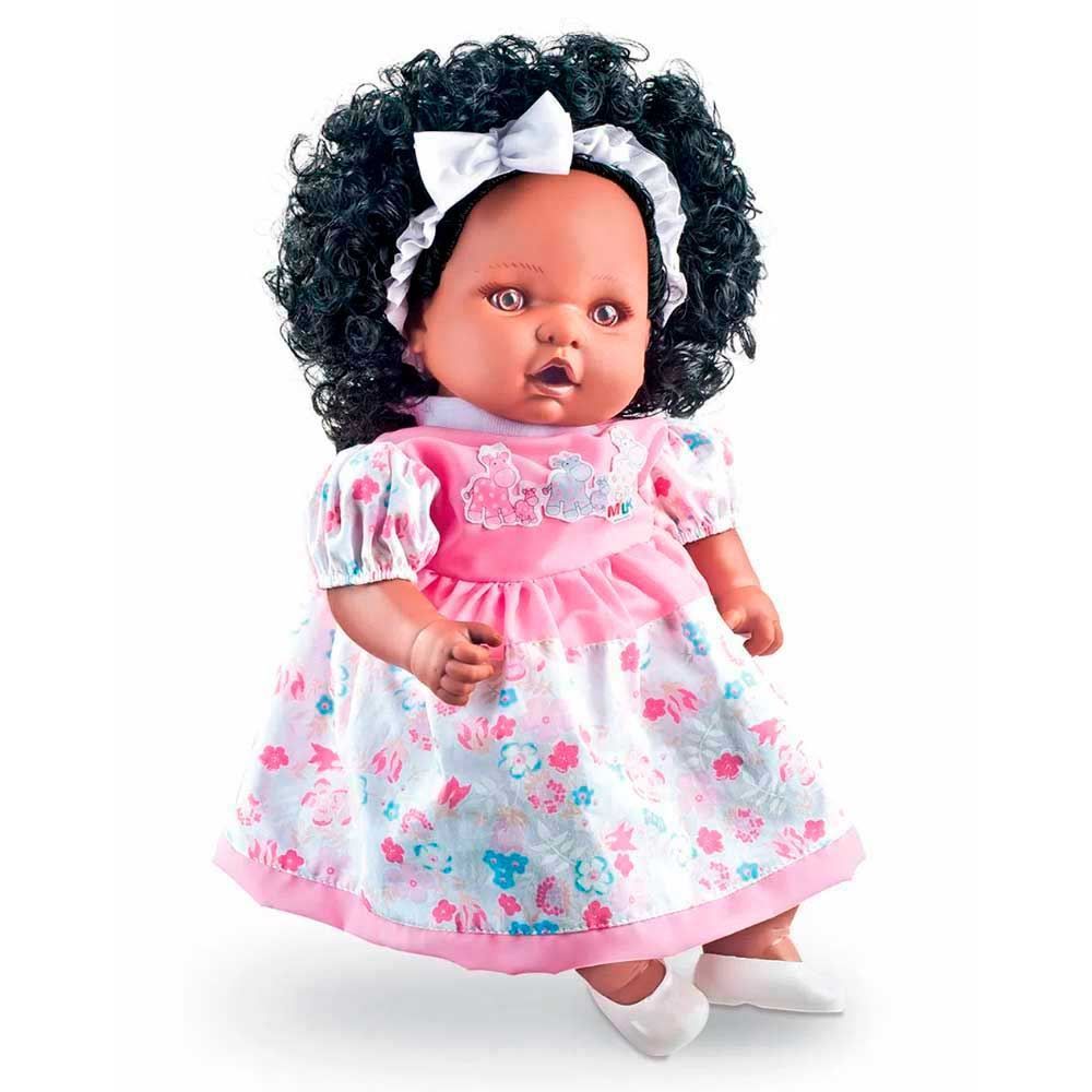 Boneca Angelina Negra Fala 62 Frases Milk - 212