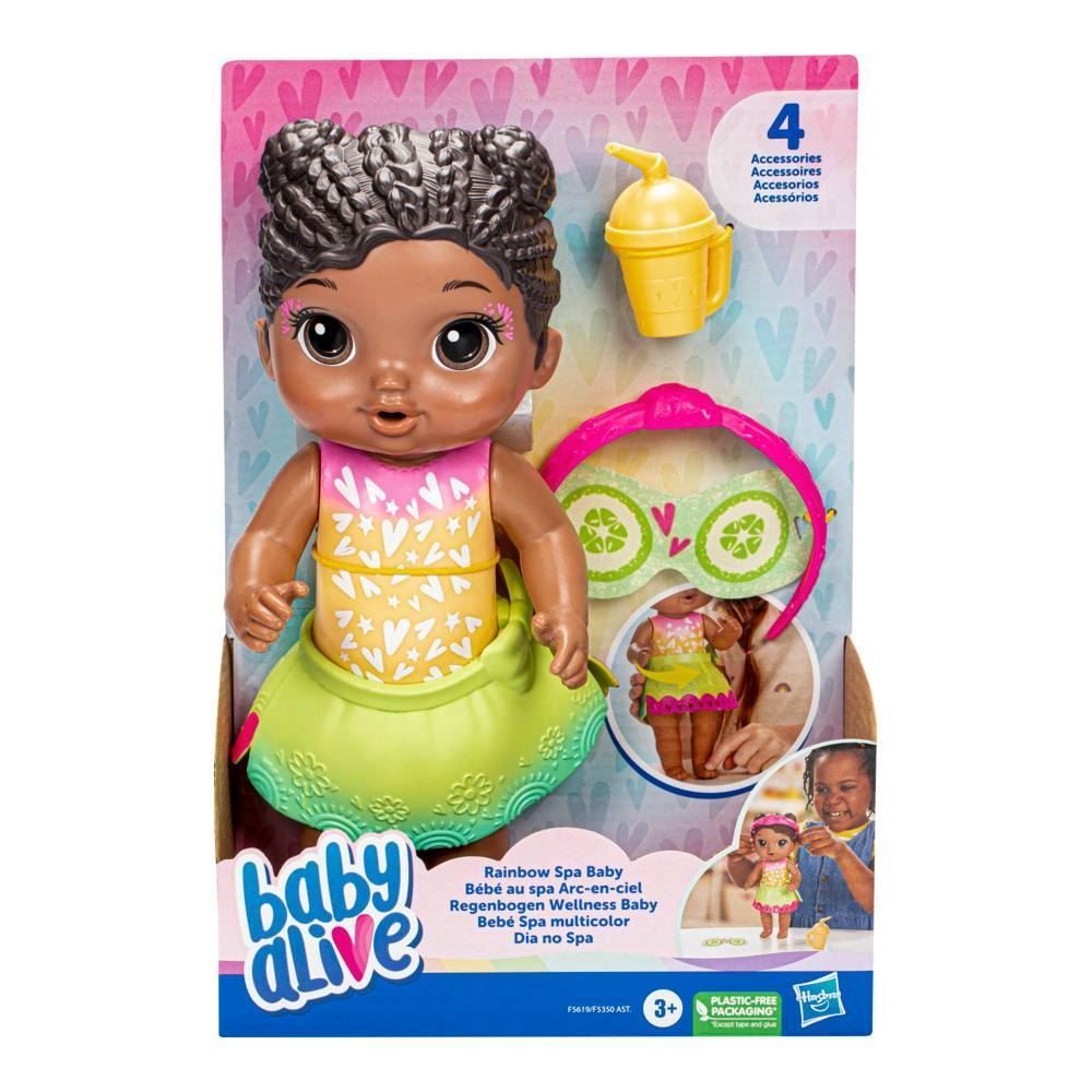 Boneca Baby Alive Dia No Spa Cabelo Preto Hasbro - F5619