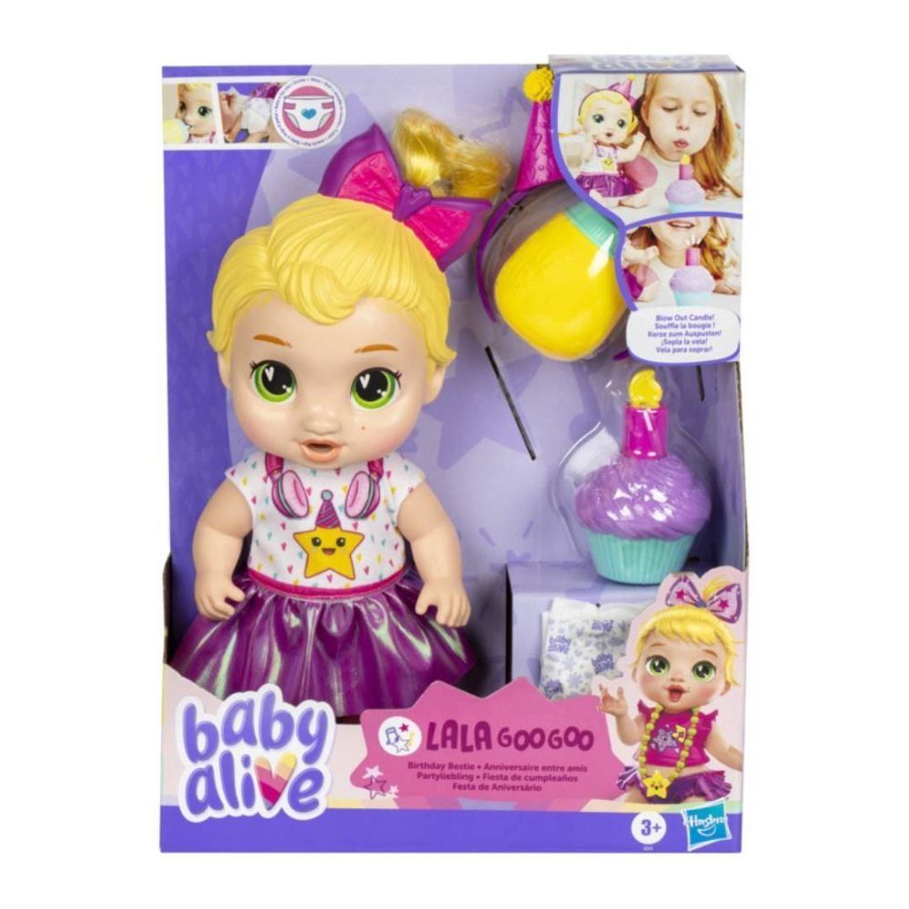 Boneca Baby Alive Festa De Aniversário Lala Hasbro - Rosa