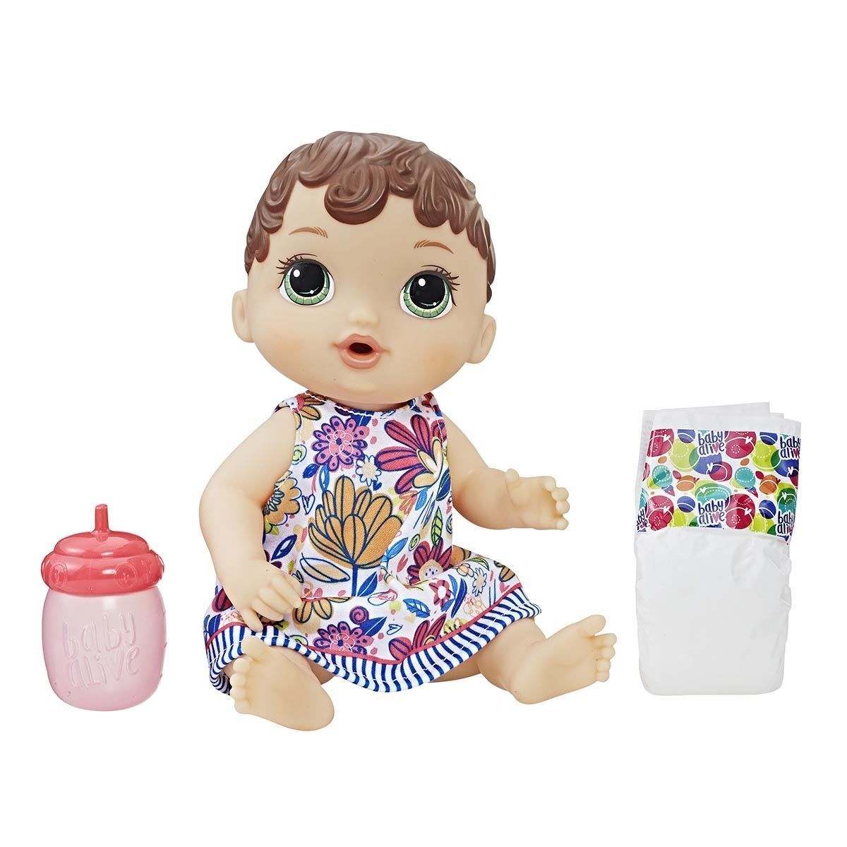 Boneca Baby Alive Hora Do Xixi Morena Hasbro - E0499