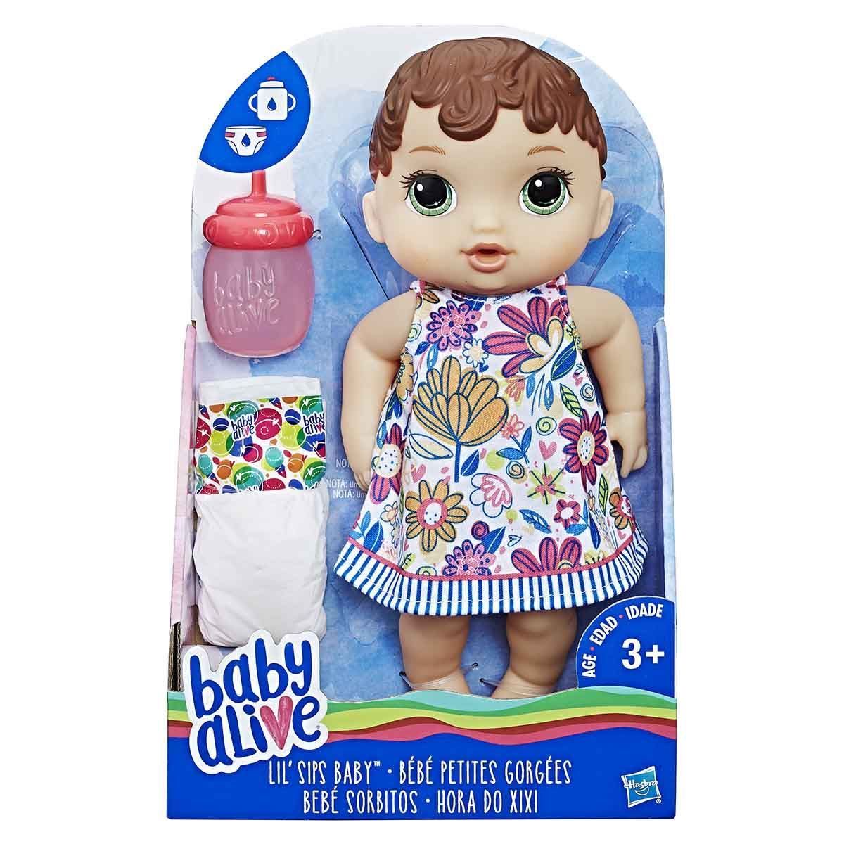 Boneca Baby Alive Hora Do Xixi Morena Hasbro - E0499