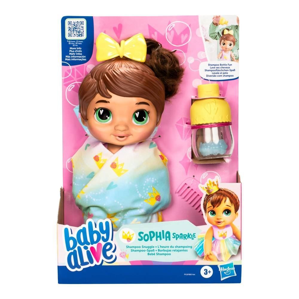 Boneca Baby Alive Pretend Shampoo Sophia Sparkle Hasbro - F9120