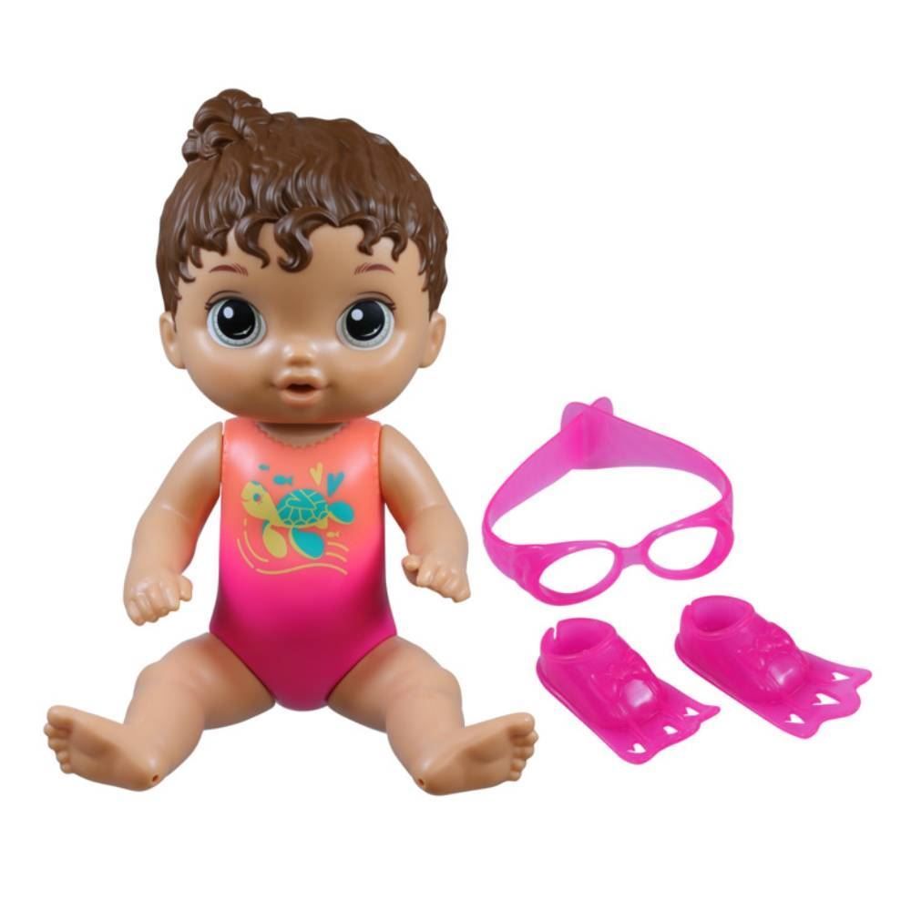 Boneca Baby Alive Sunny Swimmer Morena Hasbro - F8141