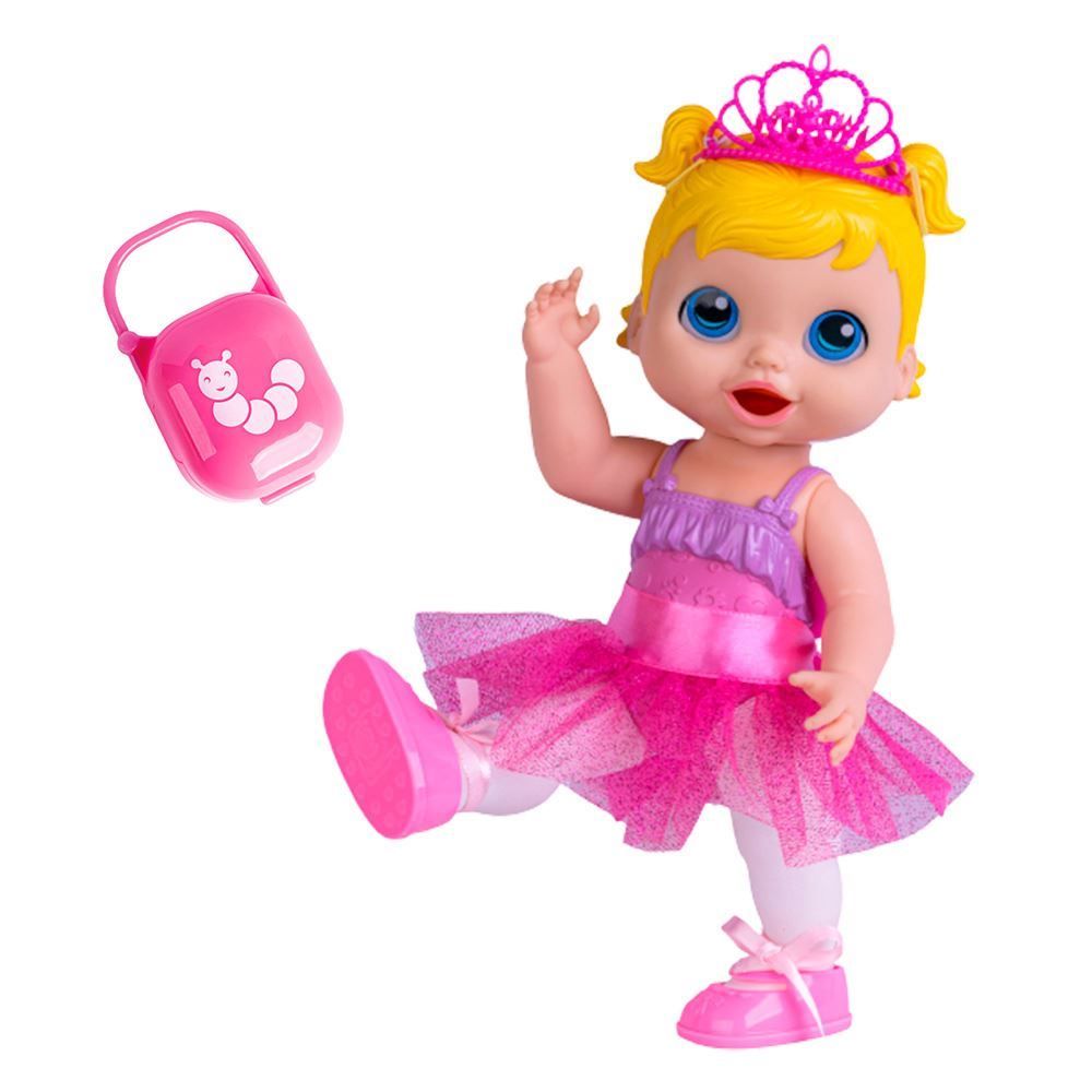Boneca Baby Collection Bailarina Super Toys - Rosa