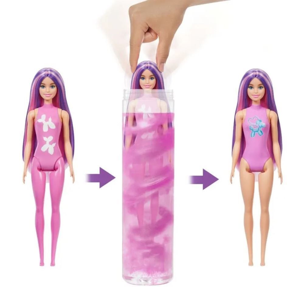 Boneca Barbie Animais Com Balões Color Reveal Mattel - Sortido