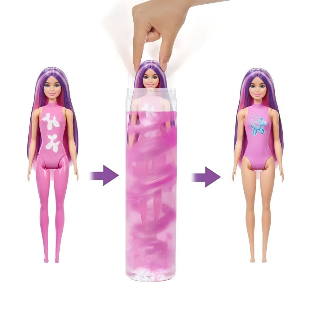 Boneca Barbie Animais com Balões Color Reveal Mattel - Sortido