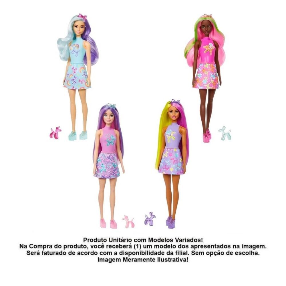 Boneca Barbie Animais com Balões Color Reveal Mattel - Sortido