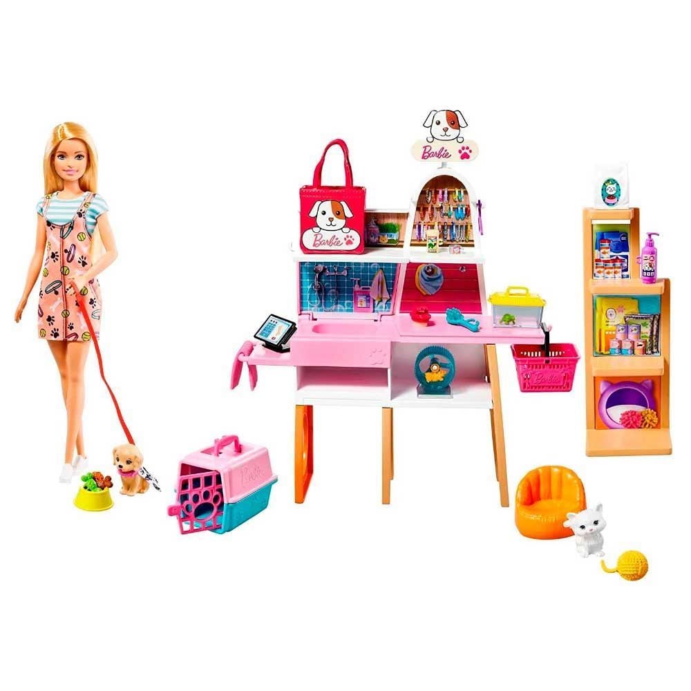 Boneca Barbie Estate Pet Shop Mattel - GRG90