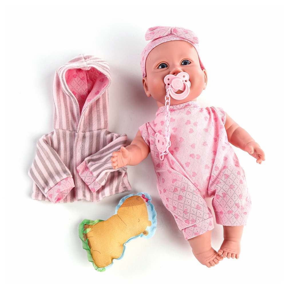 Boneca Bebê Coração Reborn Naninha Milk Brinquedos - 811
