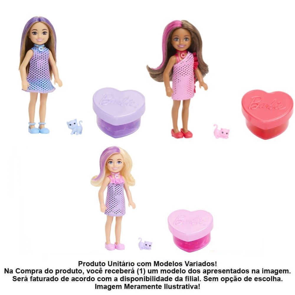 Boneca Chelsea Surpresa Festa Glamour Mattel - Sortido