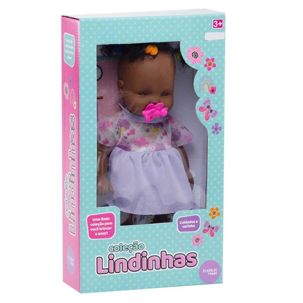 Boneca Coleção Lindinhas Negra Milk - 606