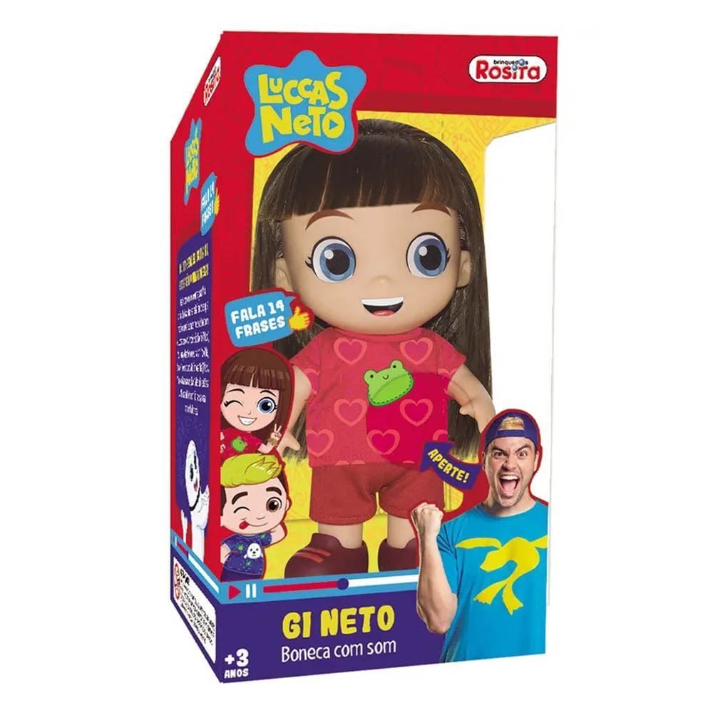 Boneca Com Frases 27 Cm Giovanna Neto Novabrink - 1073