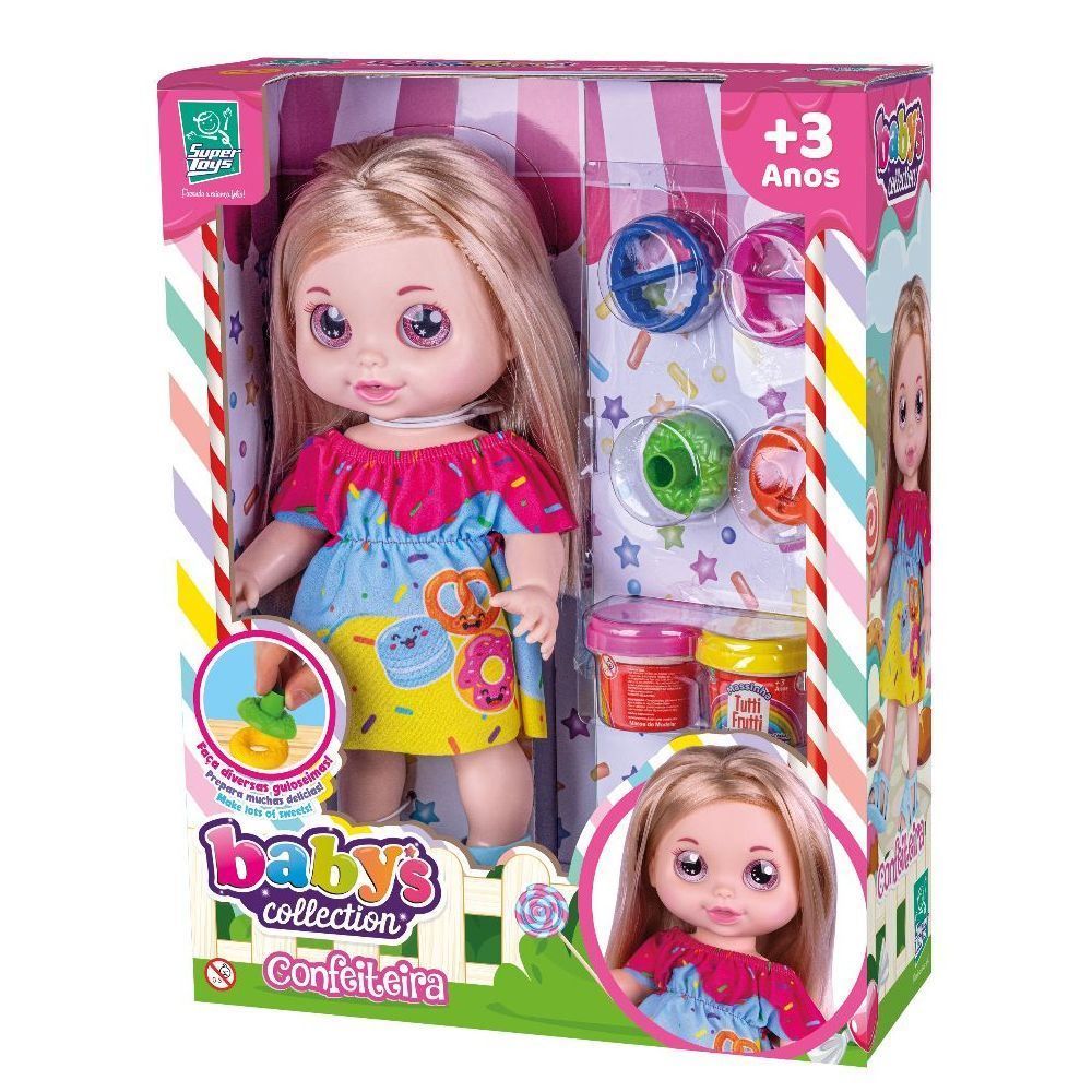 Boneca Confeiteira Babys Collection Super Toys - 587