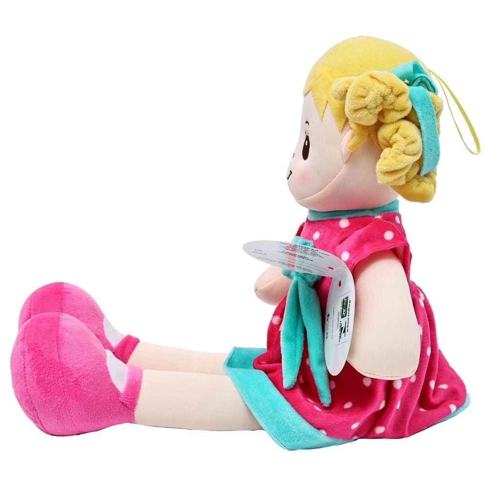 Boneca de Pelúcia Média Pink Havan Toys - HBR0325