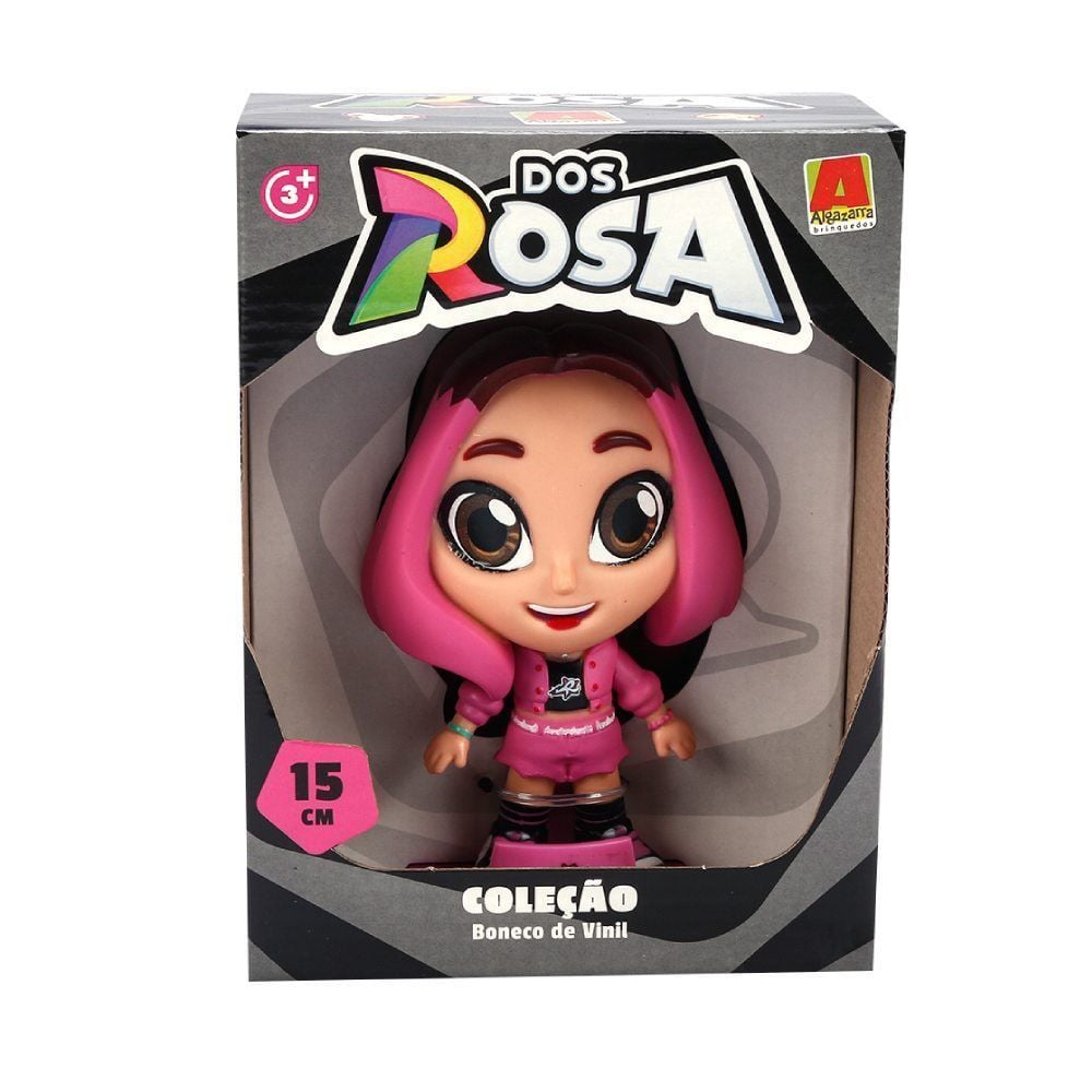 Boneco De Vinil Dos Rosa Emilly Vick - Algazarra Brinquedos