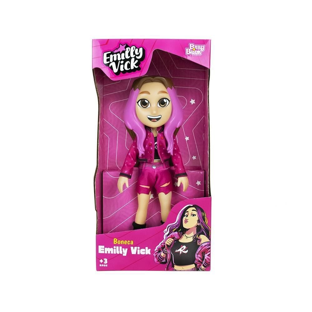 Boneca Dos Rosa Emilly Vick Novabrink - 1270
