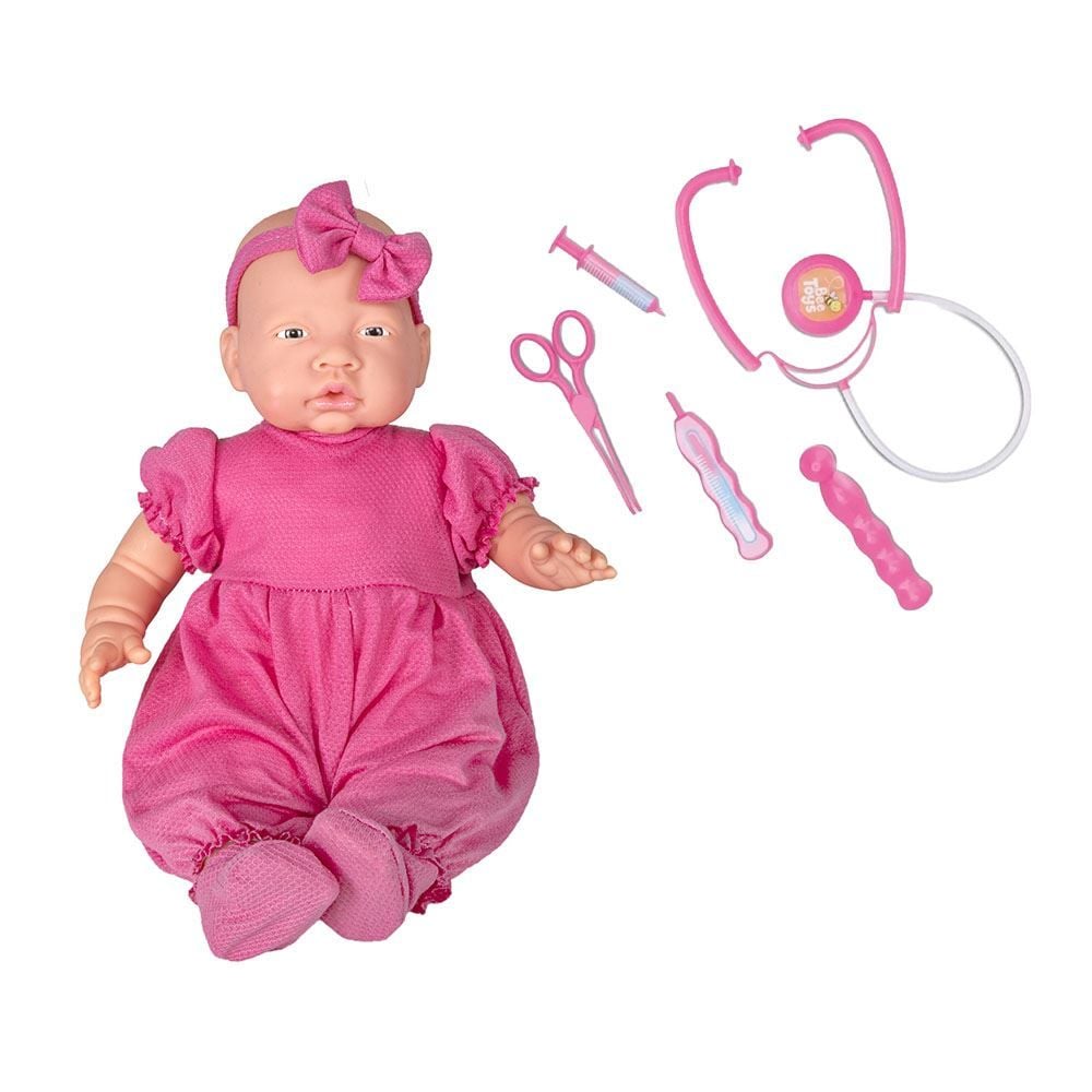 Boneca Doutora Baby Bee Toys - 891